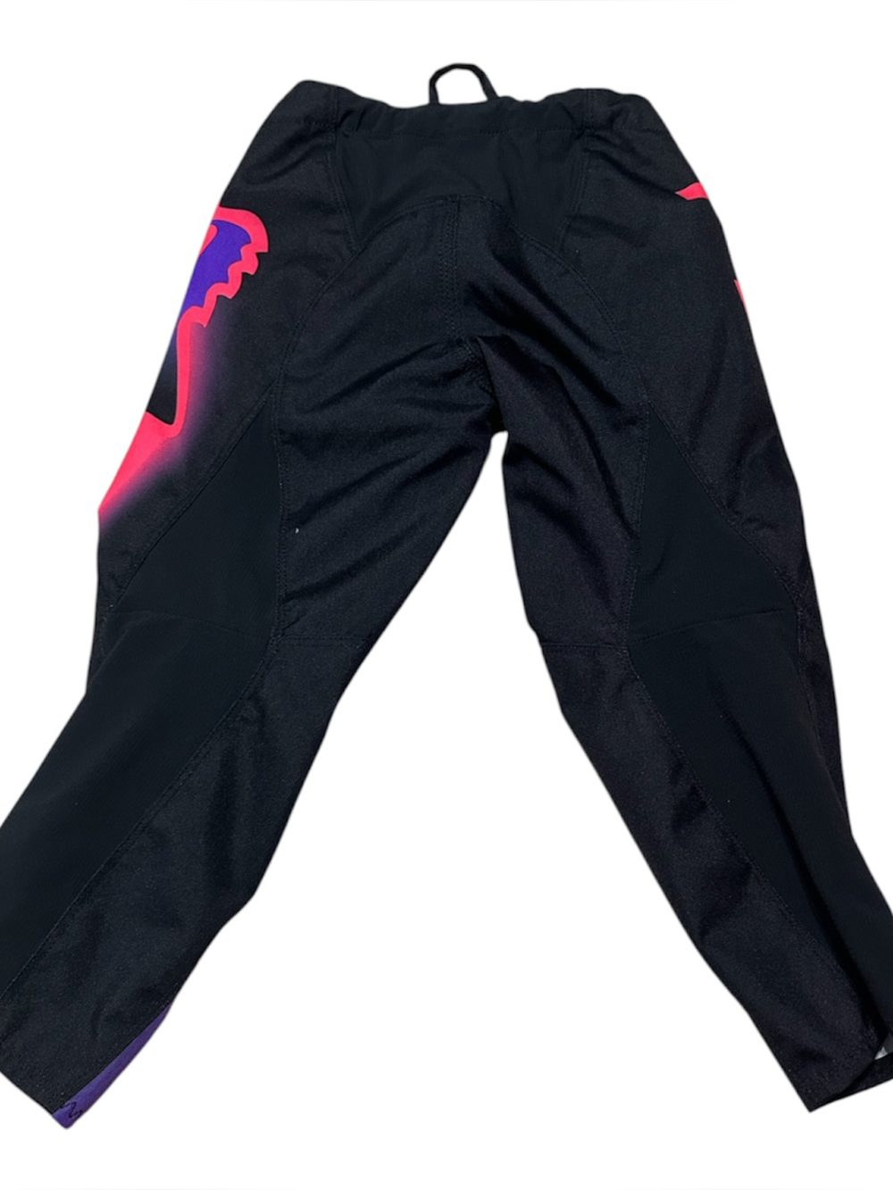 Fox Kids Black Pants with Pink and Purple Gradient Fox Head - Picture 2 of 3